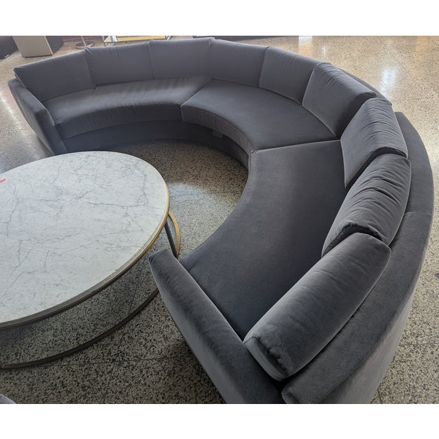 Restoration Hardware Restoration Hardware Round Sectional Sofas- Set of 2 For Sale - Image 4 of 8
