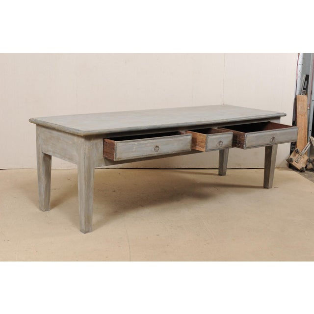 Wood 8.5 Ft Long Wood Console or Kitchen Island For Sale - Image 7 of 11