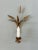 1950s Italian Florentine Tole Candle Sconce Wheat Motif For Sale - Image 4 of 9