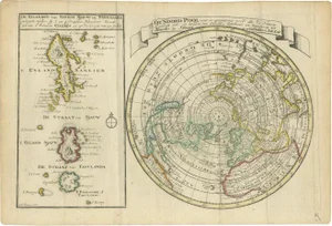 Antique Map of the North Pole & Sangihe Archipelago by Keizer & De Lat, 1788