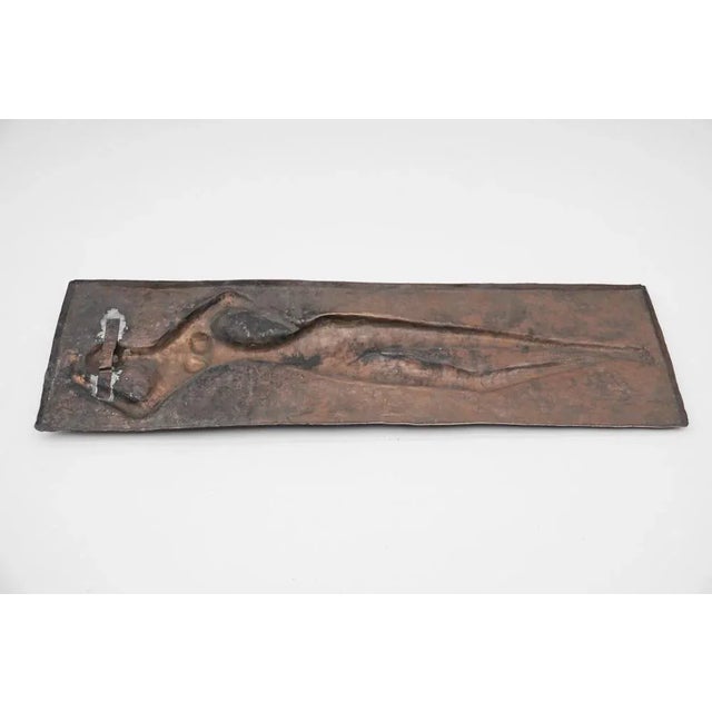 Mid-Century Modern Hand-Forged Artist Copper Wall Piece, 1950s For Sale - Image 6 of 8