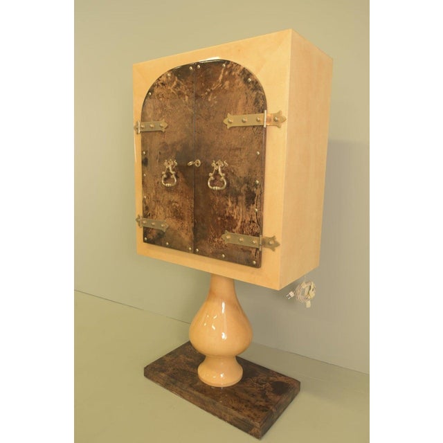 Aldo Tura Vintage Bar Cabinet by Aldo Tura, 1950 For Sale - Image 4 of 10