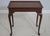 1980s Kindel Oxford Mahogany Queen Anne Tea Table For Sale - Image 5 of 17