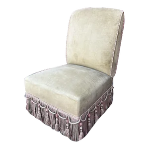 French Napoleon III Style Slipper Chair