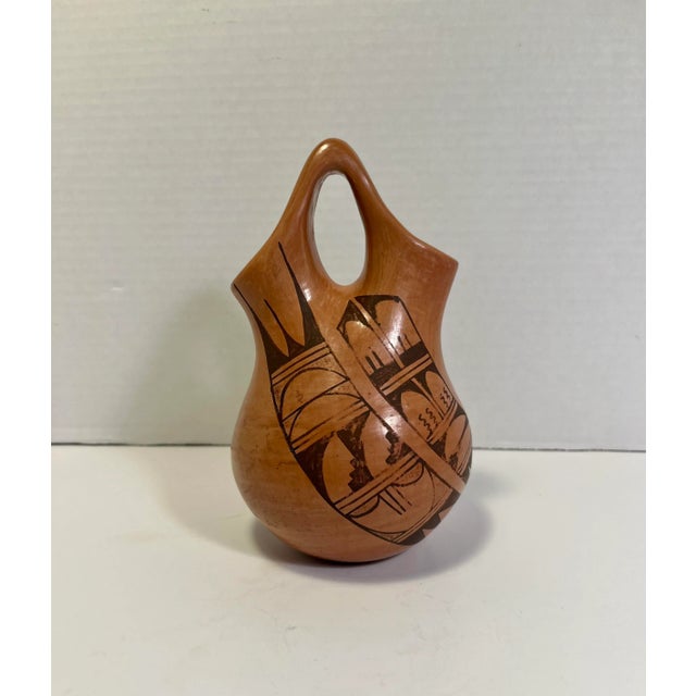 ORIGINAL Vintage Hopi Pottery by KATHLEEN COLLATETA Polychrome Wedding Vase Aprox. dimensions: 6.5"H Very good original...