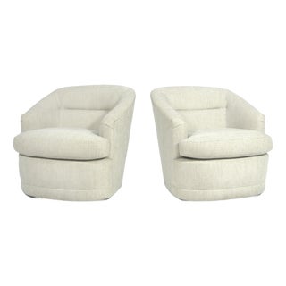 Barrel Chairs in the Manner of Milo Baughman For Sale