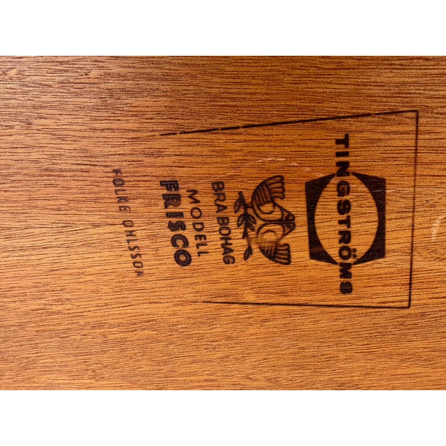Mid 20th Century Swedish Modern “Frisco” Teak Side Table by Folke Ohlsson for Tingströms For Sale - Image 12 of 12
