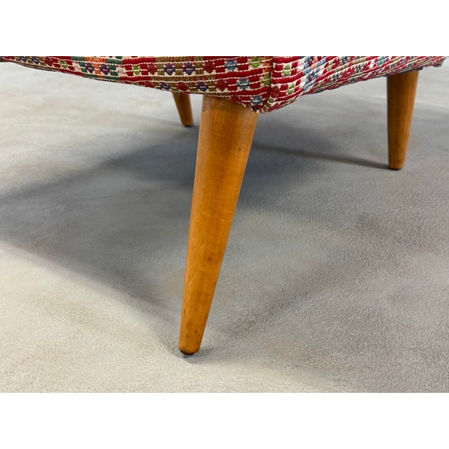 Red 1960s Maple Mid Century Modern Lounge Chair For Sale - Image 8 of 8