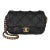 Black Pleated Lambskin Mini Soul Flap Bag For Sale