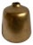 Modern Brass Finish Gumdrop Vase For Sale