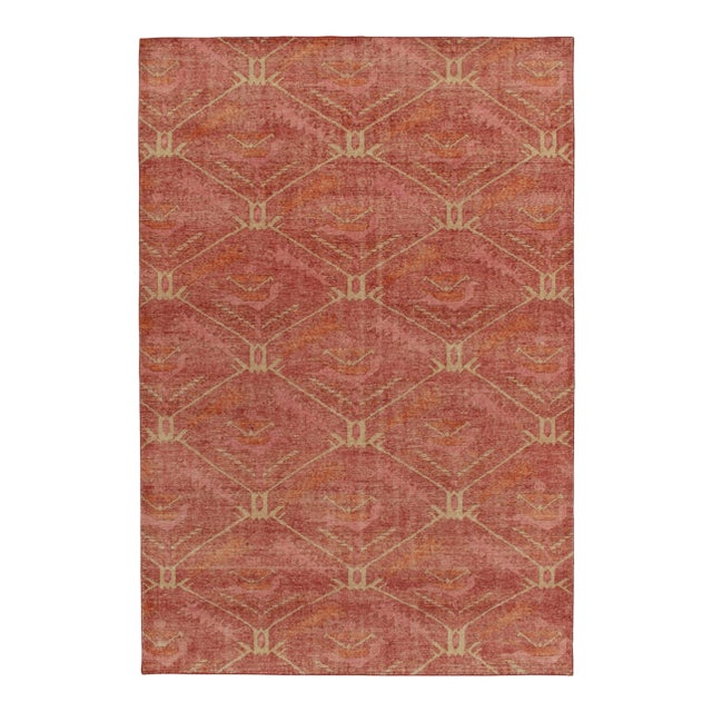 Brick Red Rug & Kilim’s Distressed Ave Rug in Dark Red, 6x9 For Sale - Image 8 of 8