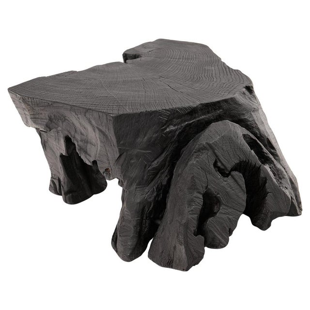 Rustic Sculptural Side Table by Logniture For Sale - Image 17 of 17