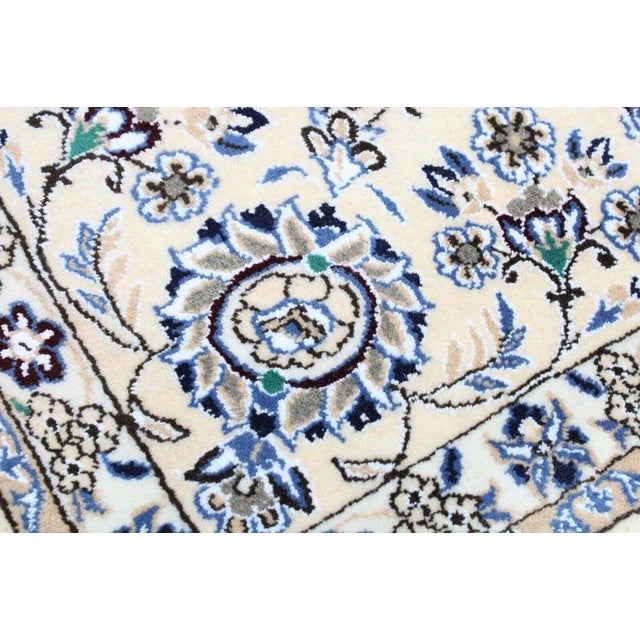 Textile Hand-Knotted Nain Rug in Silk For Sale - Image 7 of 11