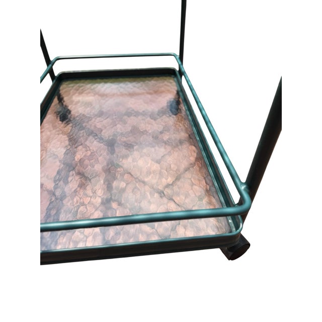 Green Tamiami Barcart Midcentury Modern Barcart Green Brown Jordan For Sale - Image 12 of 12