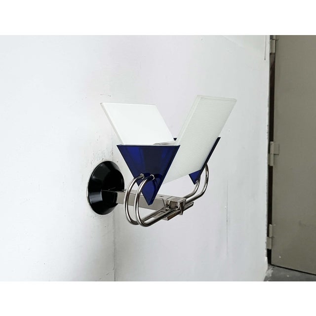 Postmodern Italian Model Murana Sconces by Perry A. King and S. Miranda for Arteluce, 1980s, Set of 2 For Sale - Image 15 of 18