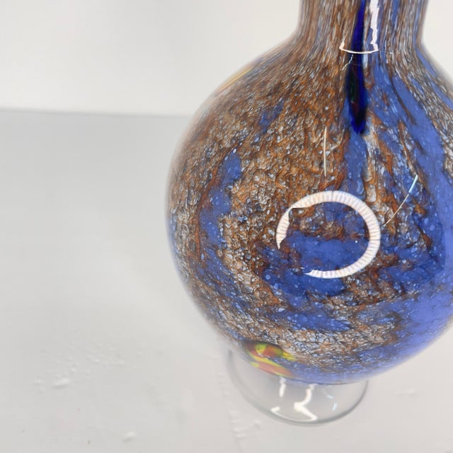 Glass 1990s Antonio Garcia Handblown Art Glass Vase For Sale - Image 7 of 8
