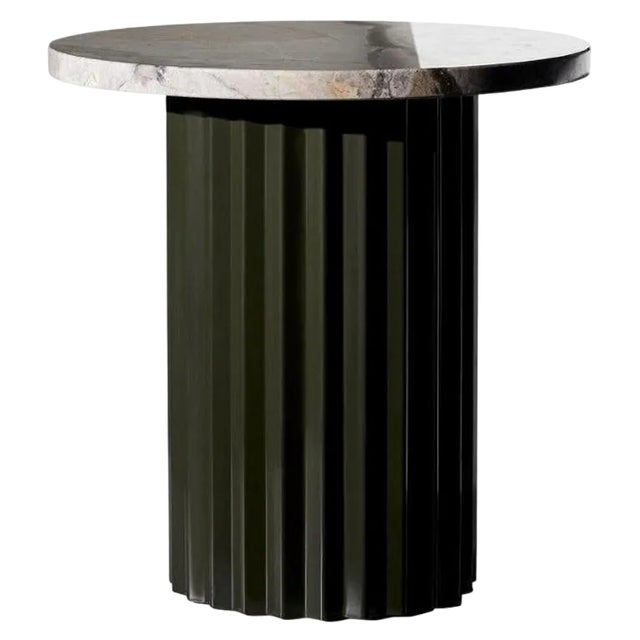 Column Lounge Table with Marble 40 by Lisette Rützou For Sale
