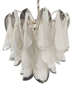 Vintage Italian Murano Chandelier with 41 Rondini Glass from Mazzega, 1990s
