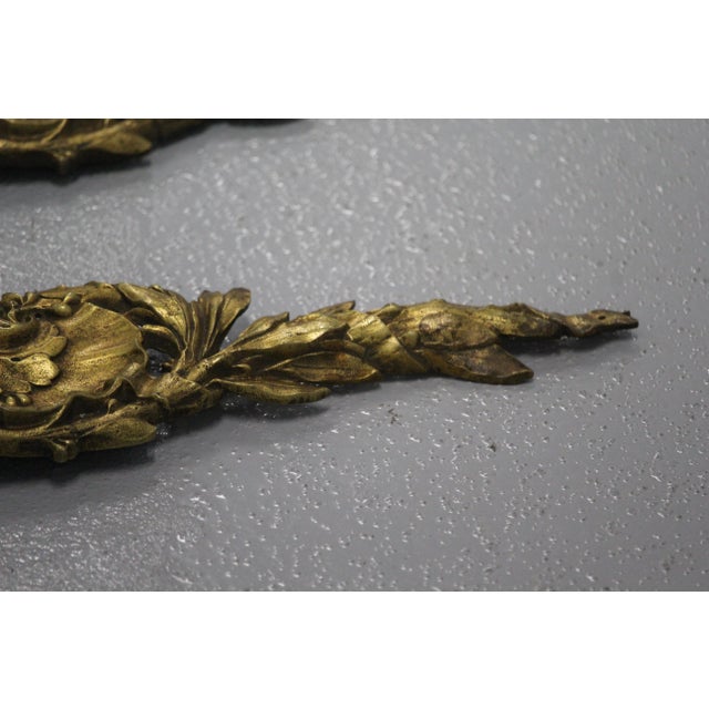 Gilt Bronze Furniture Pediments, 1890s, Set of 2 For Sale - Image 9 of 18