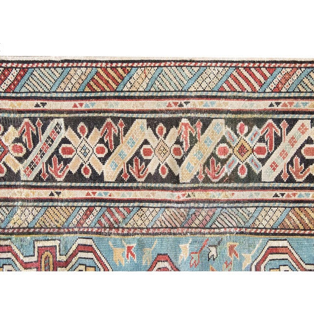Early 20th Century Persian Shirvan Rug For Sale - Image 4 of 16