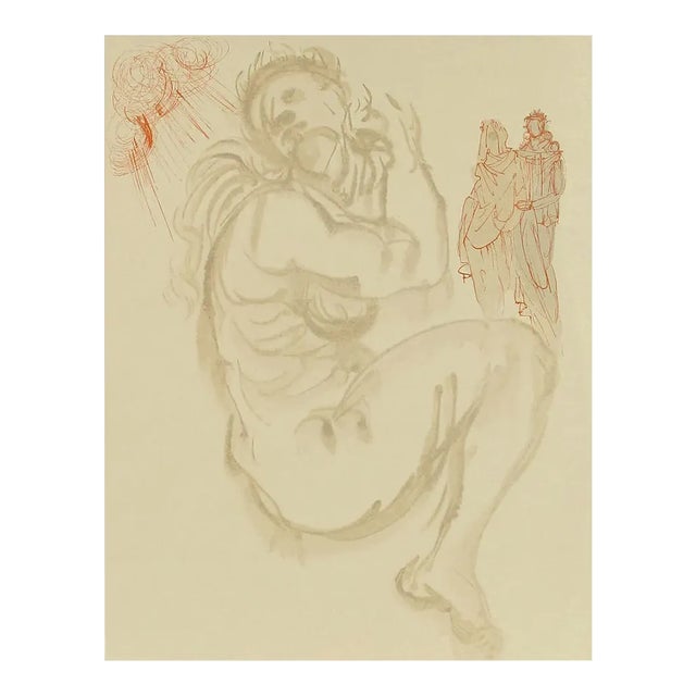 Salvador Dali Woodcut Purgatory 19 Dante’s Dream For Sale