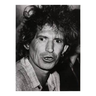 Rita Barros, Keith Richards Rolling Stones at the Chelsea Hotel, Gelatin Silver Print For Sale