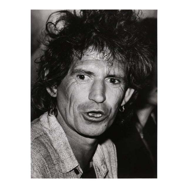 Rita Barros, Keith Richards Rolling Stones at the Chelsea Hotel, Gelatin Silver Print For Sale