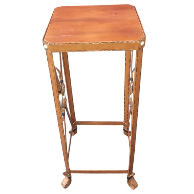 Rare Adnet Hermès Equestrian Side Table For Sale In Raleigh - Image 6 of 9