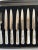 Metal Antique George Butler & Co. Sheffield England Mother of Pearl Knife and Fork Set -Set of 12 For Sale - Image 7 of 10