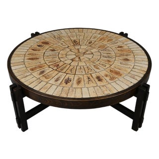 Les Herbiers Coffee Table by Roger Capron for Vallauris, 1960s For Sale