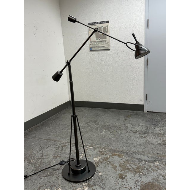 Industrial Restoration Hardware Counterpoise Task Floor Lamp For Sale - Image 3 of 12