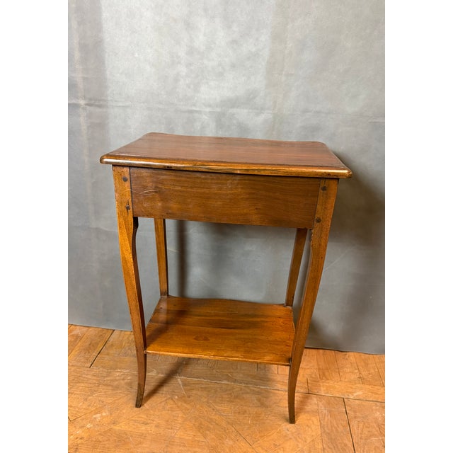 1920s Louis XV Style Cherrywood Bedside Tables, 1920s, Set of 2 For Sale - Image 5 of 8
