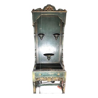 Vintage Spanish Colonial Revival Devotional Shrine Cabinet by Wma French Furniture Co. Minneapolis, Minnesota, Mid-20th Century. For Sale