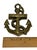 Metal Solid Vintage Brass Ship Anchor Door Knocker — Nautical 4” Tall For Sale - Image 7 of 12