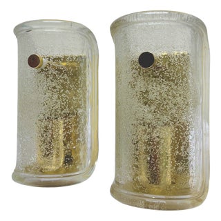 Vintage Murano Glass Wall Lights from Limburg, Germany, 1970s, Set of 2 For Sale
