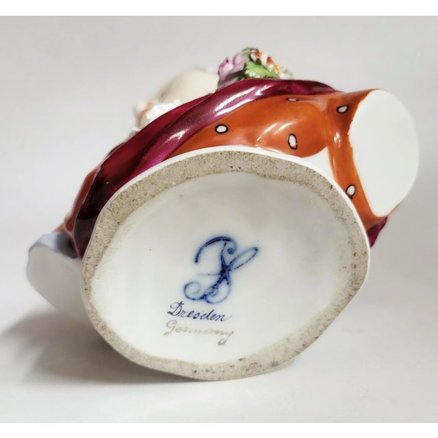 19th C German Prince Louis Charles De Bourbon Dresden Porcelain Bust by Carl Thieme For Sale - Image 14 of 14