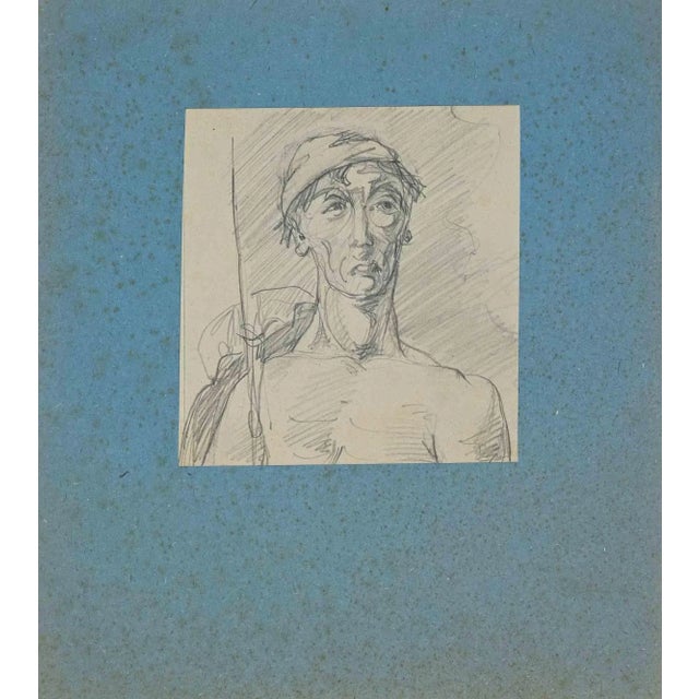 Portrait is an original drawing in pencil realized by an anonymous artist in the Early 20th Century. Good conditions. The...