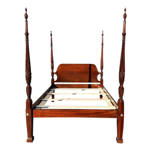 Late 20th Century Councill Solid Mahogany Queen Size Bed Frame