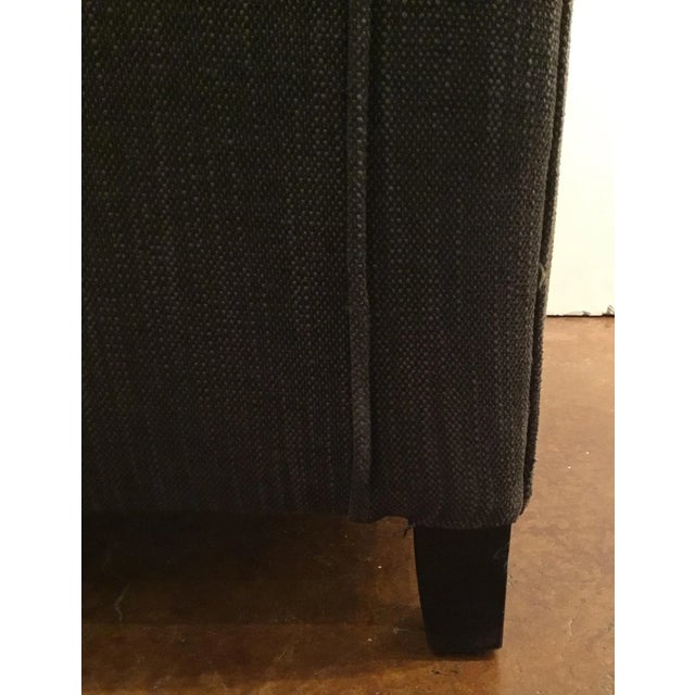 Transitional Cyan Co. Charcoal Tufted Transitional Sultry Lounge Chair For Sale - Image 3 of 8