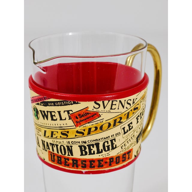 A beautiful glass pitcher from the 1950s, designed and crafted by Carl Auböck in Austria. Typically these pitchers feature...