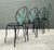 Vintage Cast Aluminum Cat Tail Dining Table Set of 5 For Sale - Image 12 of 12