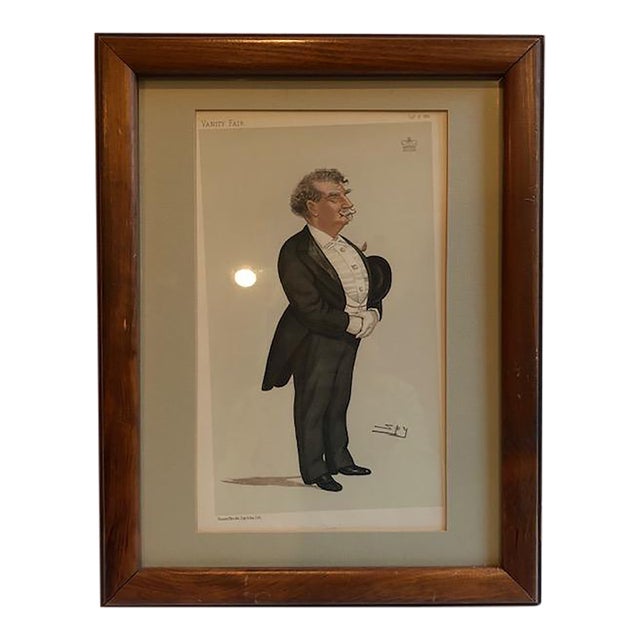 Late 19th Century Vanity Fair Statesman Series Lord Ellenborough Caricature, Framed, #122 For Sale