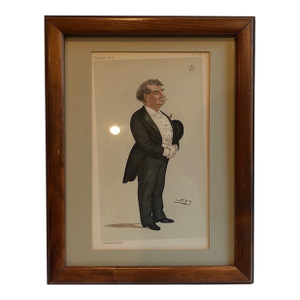 Late 19th Century Vanity Fair Statesman Series Lord Ellenborough Caricature, Framed, #122