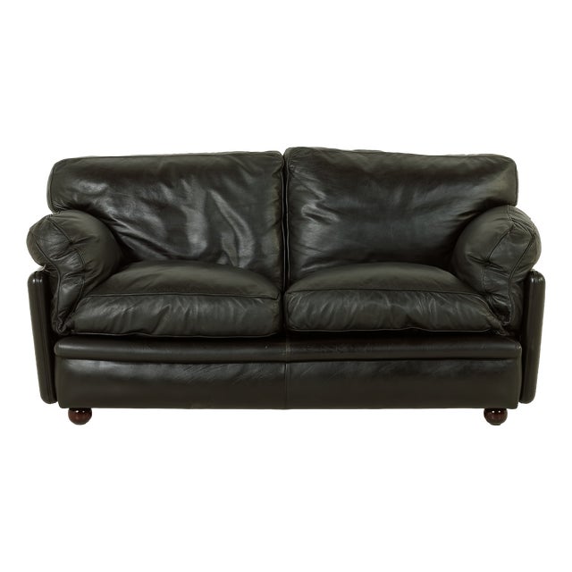 Poppy 2-Seater Sofa by Tito Agnoli for Poltrona Frau, 1970s For Sale