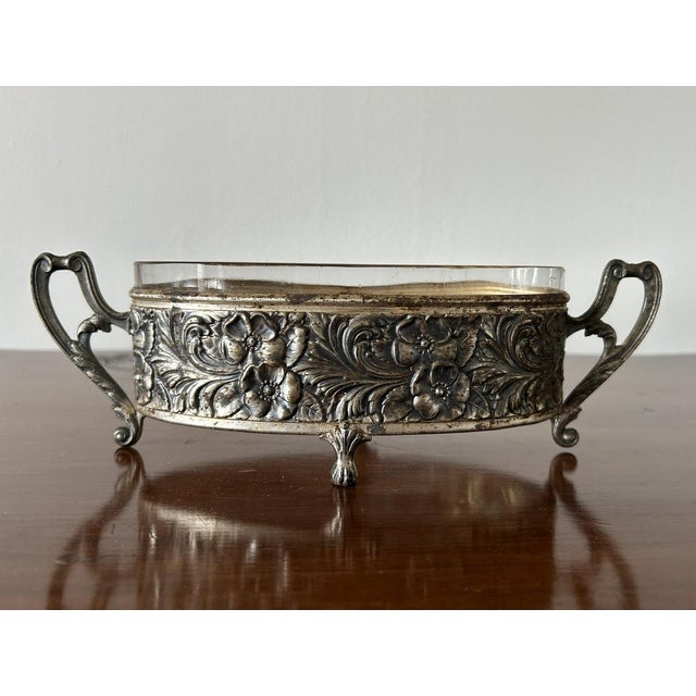 Small Art Nouveau Jardinière with Original Glass, 1890s For Sale - Image 13 of 14