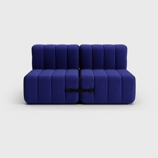2-Seater Modular Sofa in Jet Fabric by Ambivalenz, Set of 4 For Sale - Image 12 of 18