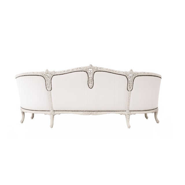 The School of Paris Antique Louis XV–Style Carved Sofa For Sale - Image 3 of 4