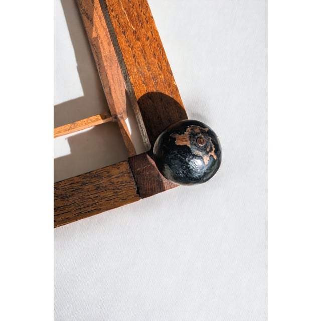 Antique Douglas Fir Arts and Crafts Mission Style Hall Tree For Sale - Image 10 of 11