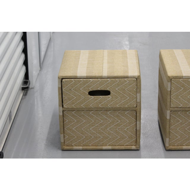 Boho Chic Beige Sofa End Tables, Set of 2 For Sale - Image 3 of 11