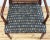 Vintage Faux Bamboo Cane Back Upholstered Seat Arm Chair For Sale - Image 9 of 9